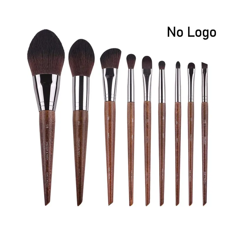 Ensemble complet de pinceaux de maquillage pour les yeux en bois naturel, kit de maquillage Pro pour fard à paupières, surligneur, sourcils, lèvres, cils, pratique — image 24