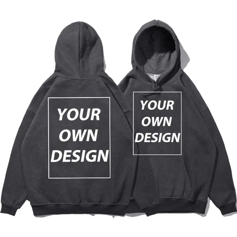 Customized DIY Print Lalaki Babae Autumn Winter Hoodies Casual Classic Pullover Simple Comfy Streetwear Soft Warm Sports Clothing — image 13