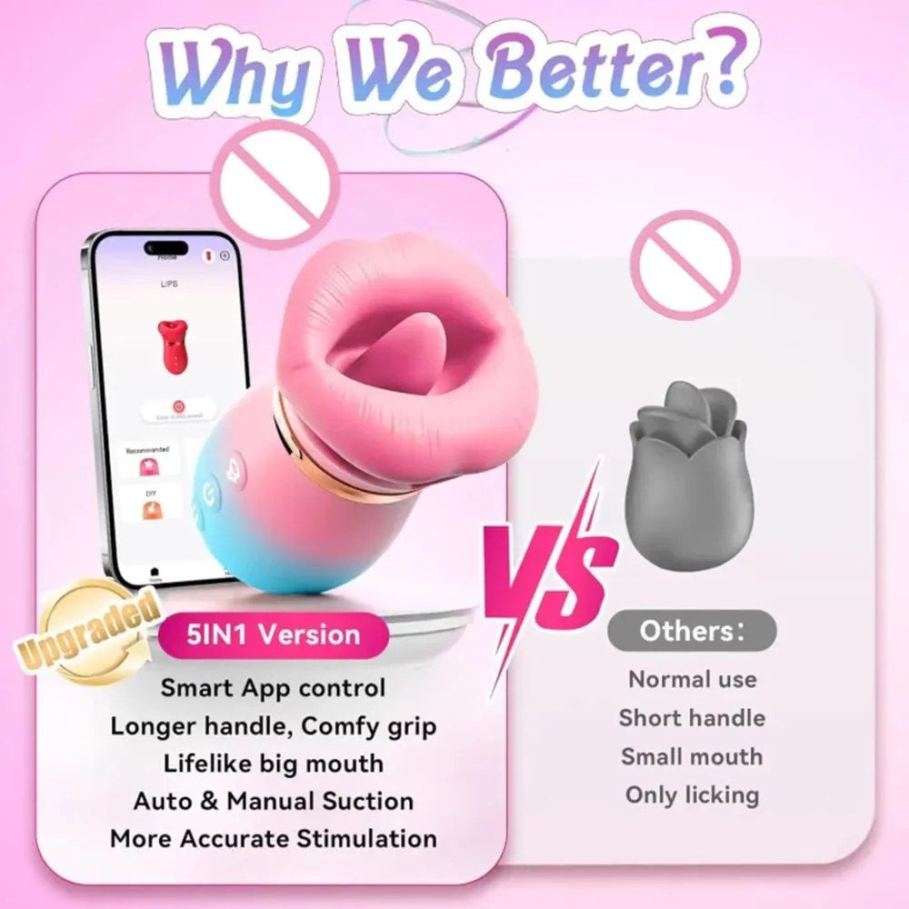 APP Control Szívó Vibrátor Nyelvnyaló Balek női Orális Klitorisz Bimbóstimulátor Vibrációs Vákuumos Szexjátékok pároknak — image 4