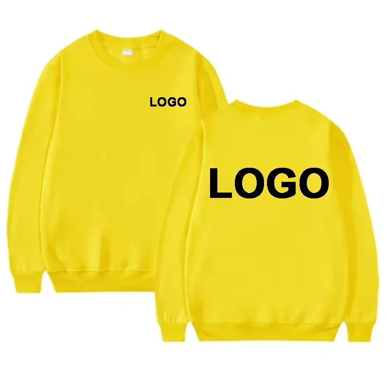 DIY Design Round Neck Hoodies Men Fashiong Customized Printed Loose Long Sleeve Pullover Women Casual Streetwear Sweatshirts — image 13
