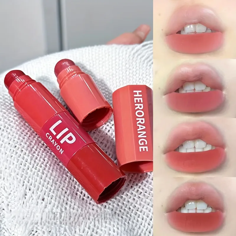 Herorange Mini Bullet ajakrúzs, négy szín, barkácsolás, színátmenetes matt magas pigment, hosszantartó, transzferálló hordozható ajak smink — image 3