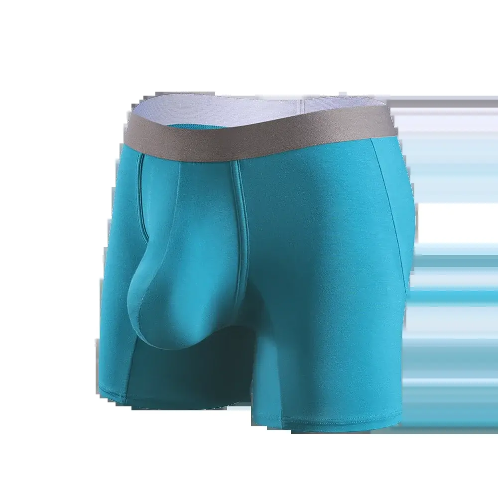 Large bag flat corner pants, long men's underwear sports shorts — image 16