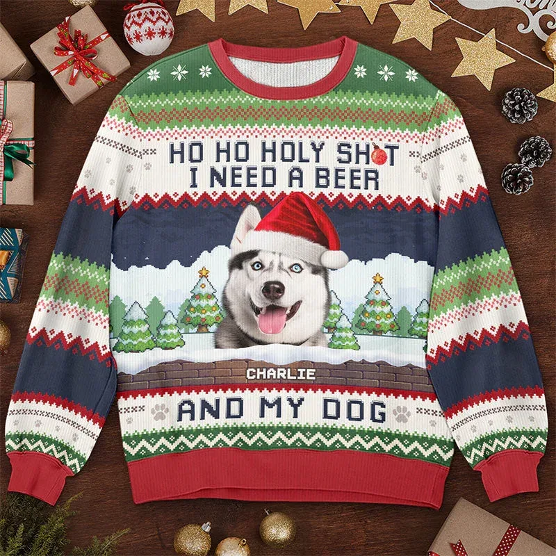 Fotoğrafınızı Özel 3D Baskı Çirkin Noel Kazak DIY Yüz Aile Kazaklar Komik Görüntü Kazak Kişiselleştirilmiş Noel Hediyesi Unisex — image 4