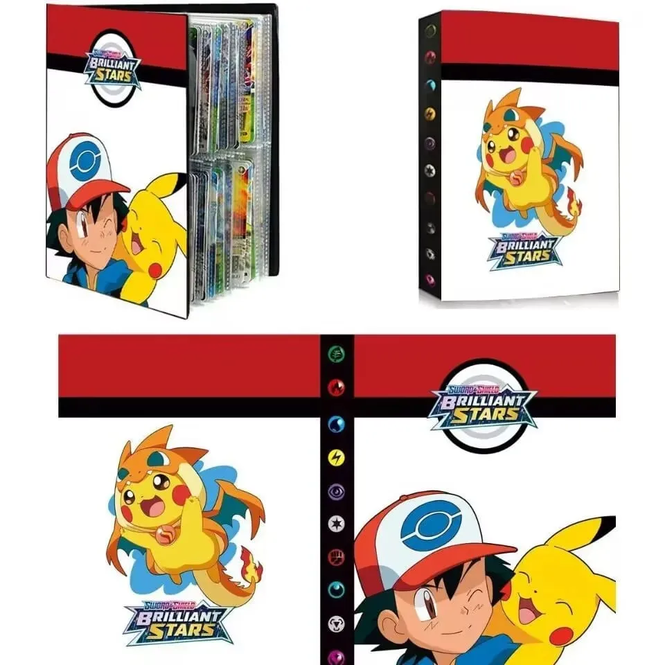 240 τεμ. Fire Dragon Card& Diablo-Fire Dragon Card Book Charizard Cards άλμπουμ Βιβλίο κάρτα παιχνιδιού VMAX GX Holder Binder Series — image 15