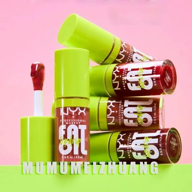 NYX Fat Oil Lip Gloss Drip Lip Gloss מעניק לחות עמוקה לשפתיים דמוי מראה לא דביק סקסי ליפ גלוס Glaze איפור שפתון קוריאני אופנה — image 5