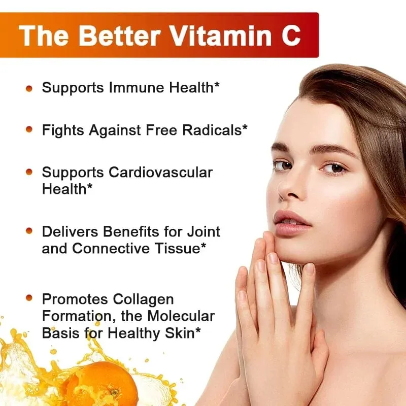 Liposomal Vitamin C - Supports Antioxidant and Nutrient Absorption Energy Supplement and Promotes Immune Health