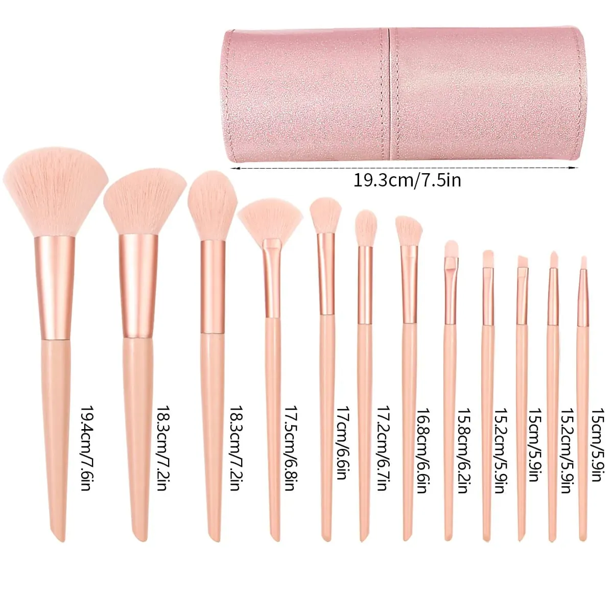 חדש 13 יח'\סט בחביות מברשות איפור סט Powder Foundation סומק קונטור צללית גבות ריסים מברשות קוסמטיות כלי יופי
