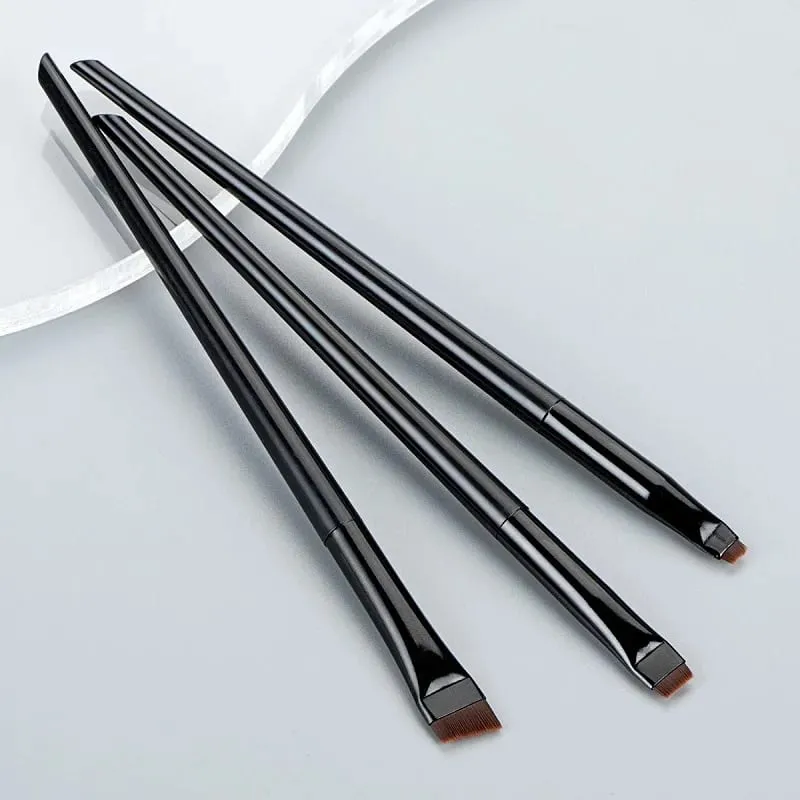 Blade Eyeliner Brush Brush Brush Portable Flat Fine Eye Liner Brow Contour Brushes Makeup Tool Cosmetic Beauty Makeup Tool 3 τμχ/σετ — image 4