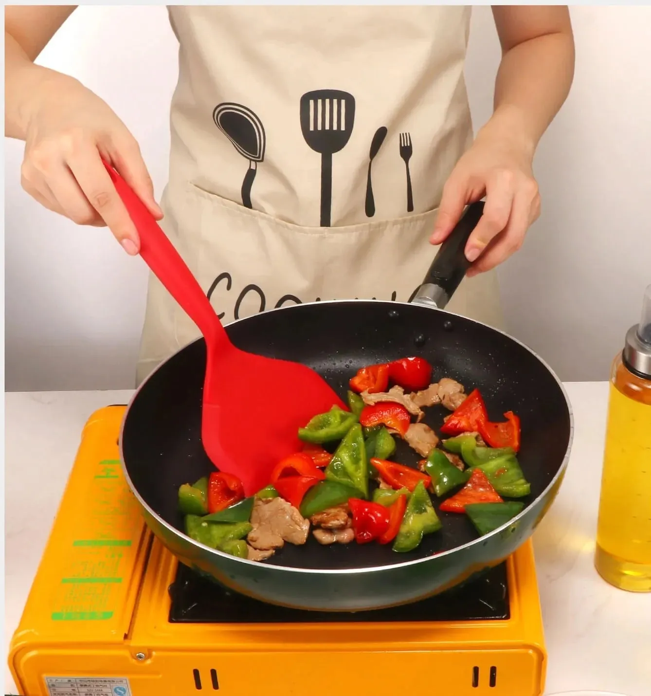 Silicone Spatula Pancakes Shovel Omelette Spatula Turner for Eggs Fish Pancake Non Stick Wide Soft Pizza Shovel Kitchen Scraper — image 6