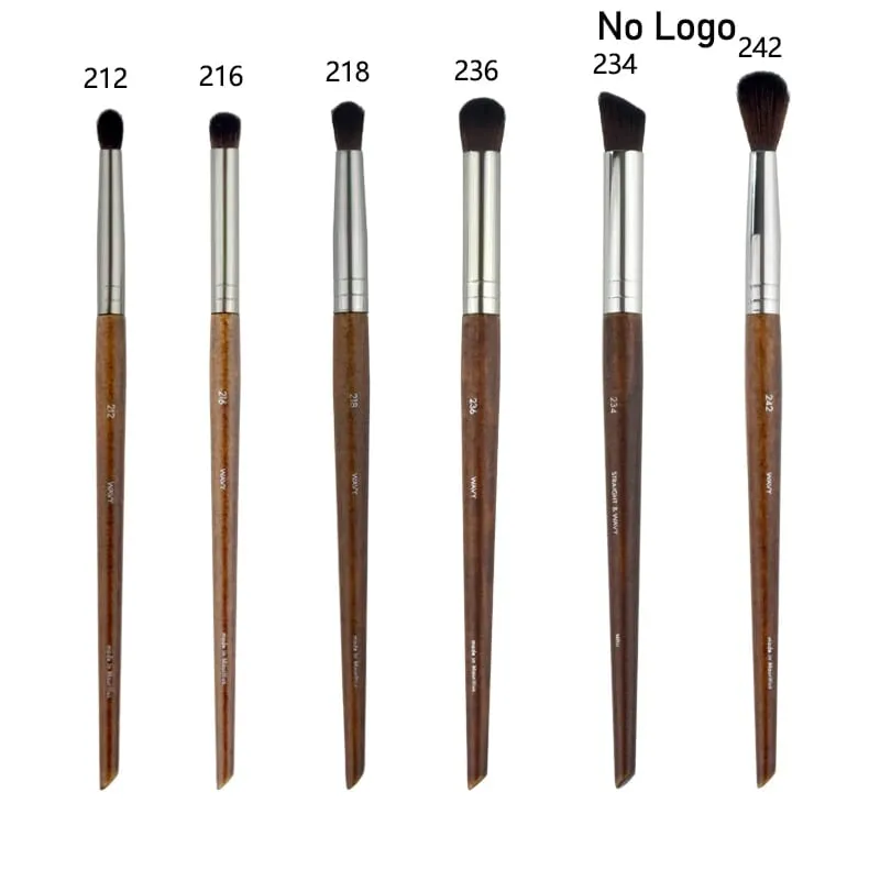 Ensemble complet de pinceaux de maquillage pour les yeux en bois naturel, kit de maquillage Pro pour fard à paupières, surligneur, sourcils, lèvres, cils, pratique — image 30