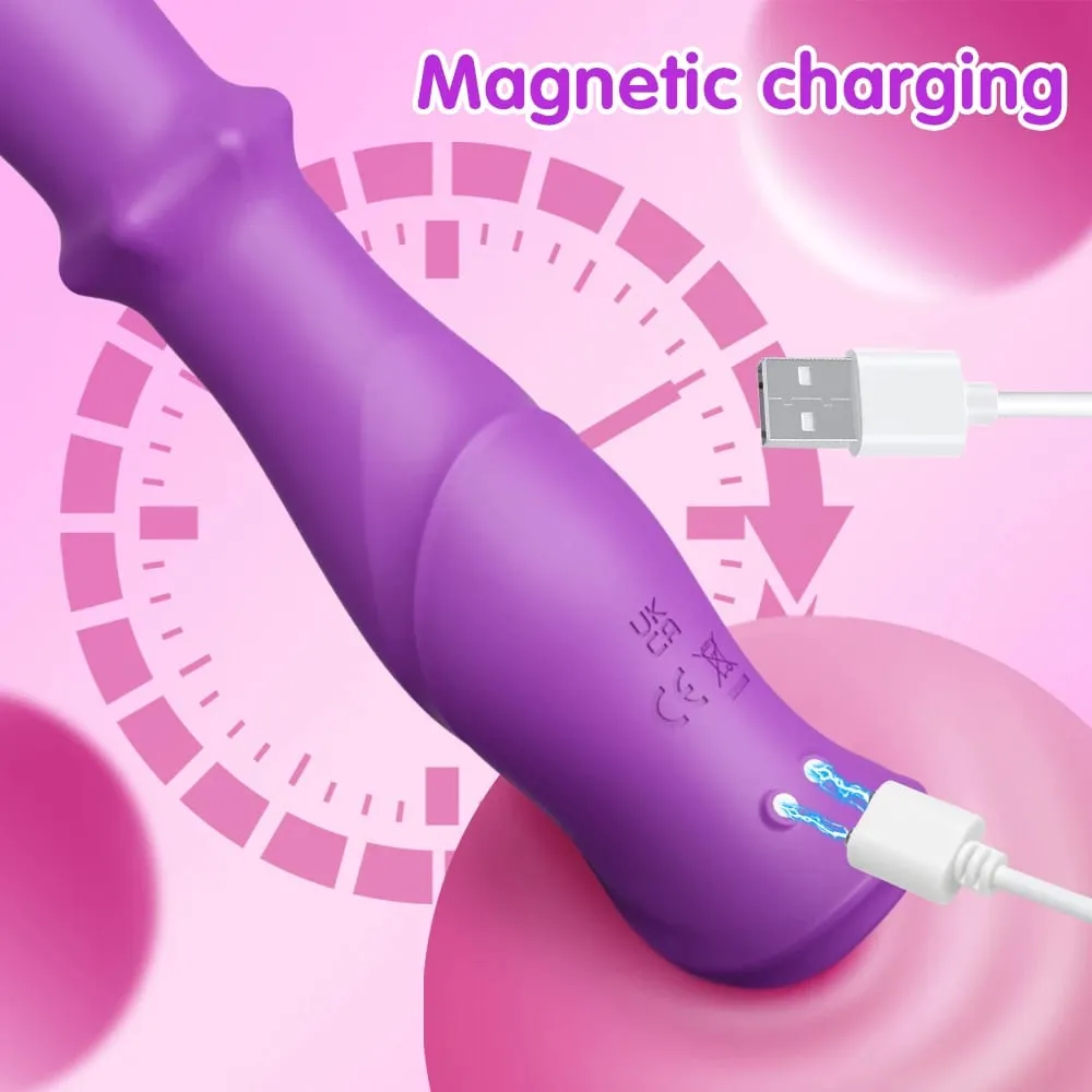 3 az 1-ben teleszkópos lengővibrátor női csikló G Spot stimulátor nyomógyöngyök műpénisz női maszturbáció felnőtt szexjátékok — image 5