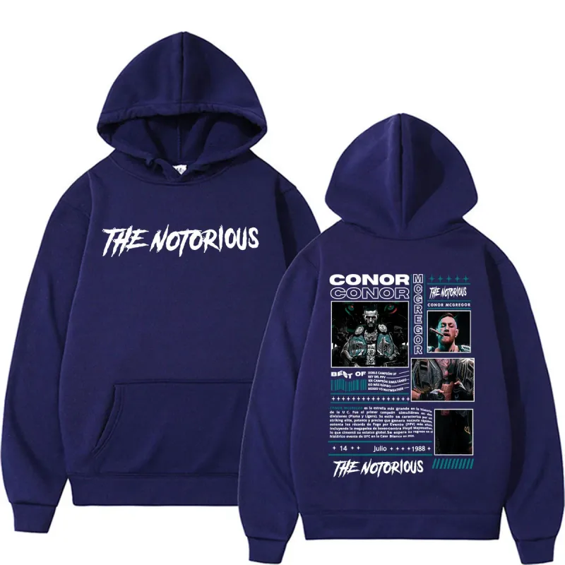 The Notorious Conor McGregor Merch Hoodie Men's Clothing Retro 90s High Street Sweatshirts Casual Fleece Bodywarmer Hoodies Coat — image 4