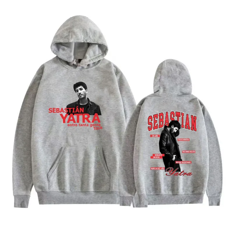 Sebastian Yatra Entre Tanta Gente Tour 2026 Sweatshirts Men Women Fashion Gothic Hoodie Vintage High Quality Pullover Streetwear — image 7