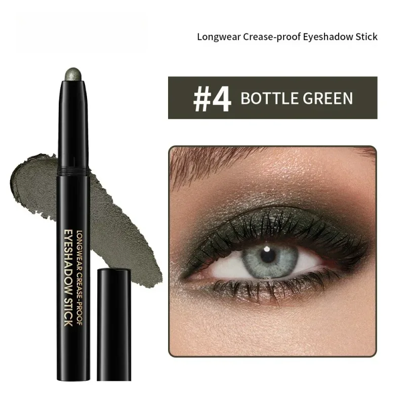 6 Colors Eyeshadow Pencil Stick Shimmer And Matte Waterproof Metallic Glitter Eye Shadow Highlighter Pencil Eyeshadow Cosmetics — image 6