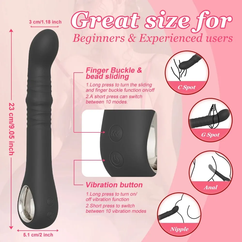 Swing G Spot Dildo Vibrator Γυναικεία κλειτορίδα Δονούμενος τηλεσκοπικός πρωκτικό βύσμα γλουτών Γυναικεία σεξουαλικά παιχνίδια για ενήλικες — image 4