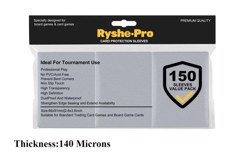 150Pcs Premium Card Sleeves 2,6"x3,6" συμβατές με κάρτες συναλλαγών τυπικού μεγέθους για MTG Pokemon TCG Baseball Card Sport Card — image 18
