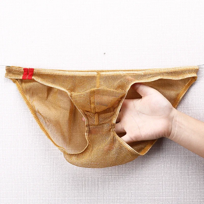 Men's Underwear Briefs Ultra Thin Low Rise Mesh Breathable Panties — image 13