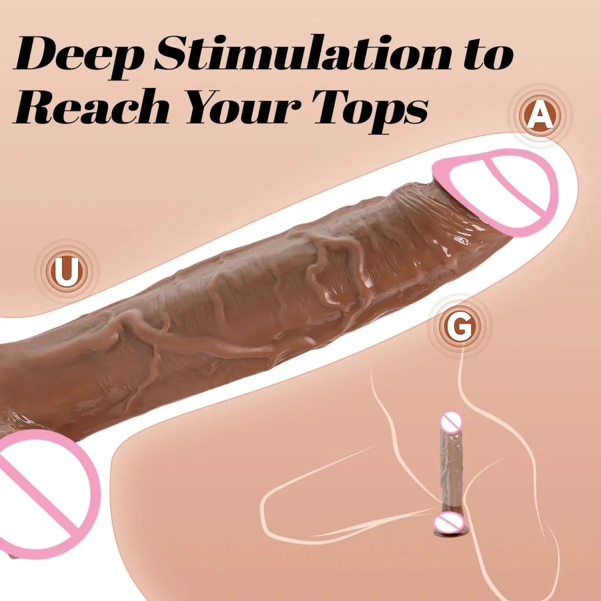 Realistic Dildo with Suction Cup Penetration Anal G-Spot Masturbator Penis Adult Sex Toys Huge Dildos for Women Rubber Cock Gode — image 3