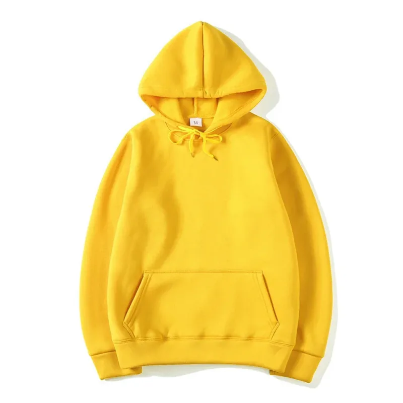 Homens Hoodies Mulheres Pulôver Primavera Outono Casual Moletom Com Capuz Cor Sólida Hoodies Oversize Moletom Preto Para Masculino — image 14