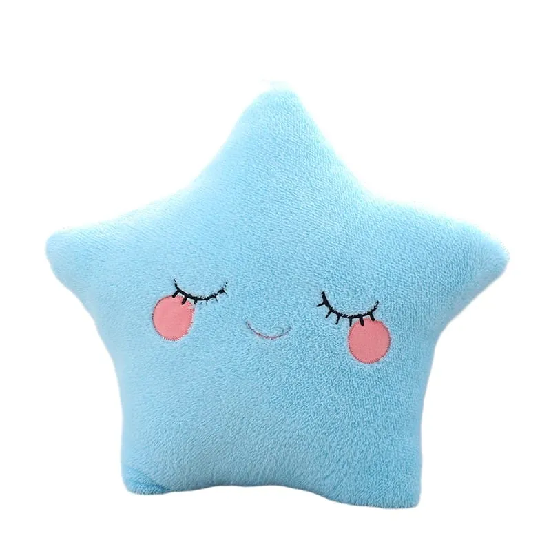 Fantastic Star Cloud Moon Rainbow Plush Pillow Stuffed Sky Natural Cushion Yellow Pink Blue Shy Emotion Plushie Decoration Gift