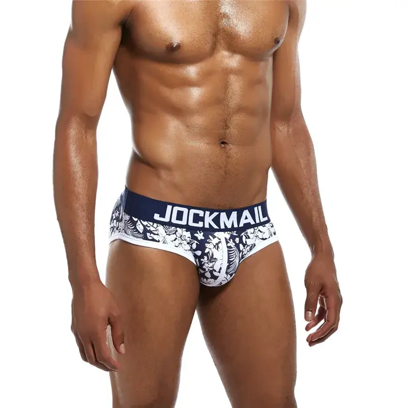 Herr Underkläder Trosor Bomullstryckt Sexiga Herr Boxershorts Slips Cueca Masculina Trosor Calcinha Calzoncillos Hombre Andas — image 1