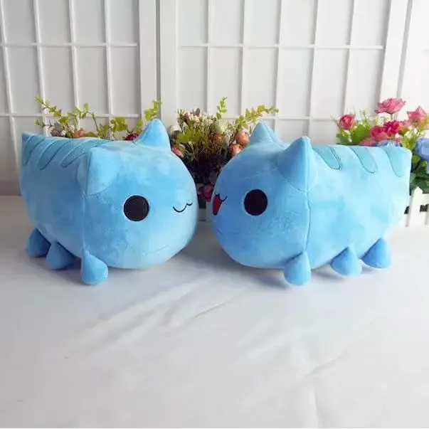 15/30 εκατοστά Bugcat Capoo βελούδινο παιχνίδι Anime Blue Cat Worm Cosplay Doll γεμιστό μαξιλάρι για δώρο