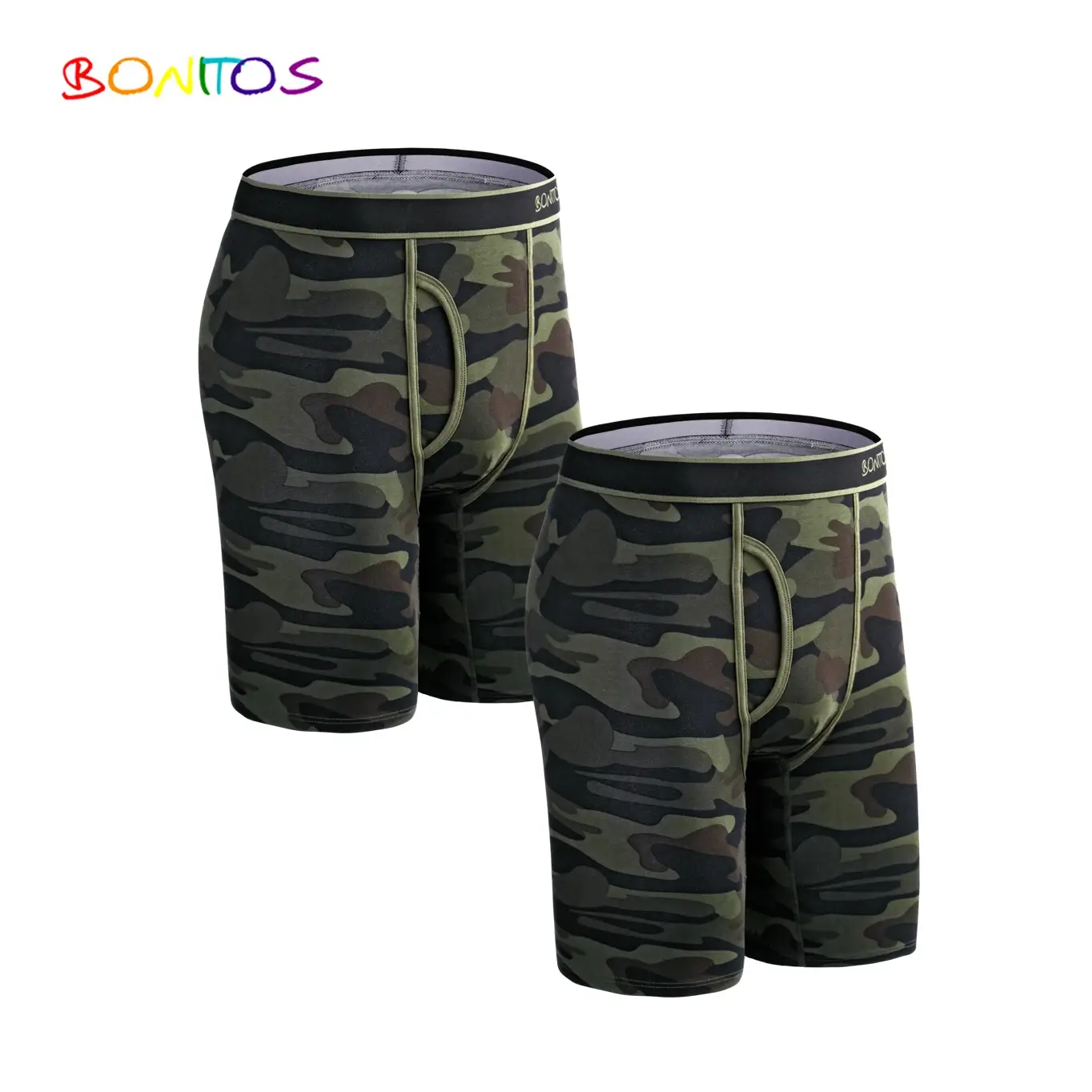 2pcs Pack Long Leg Boxer Shorts Panties Kit Homme Underpants Boxershorts Slip Underwear para sa Lalaki Cotton Lalaki Sexy Set Box Gym — image 12