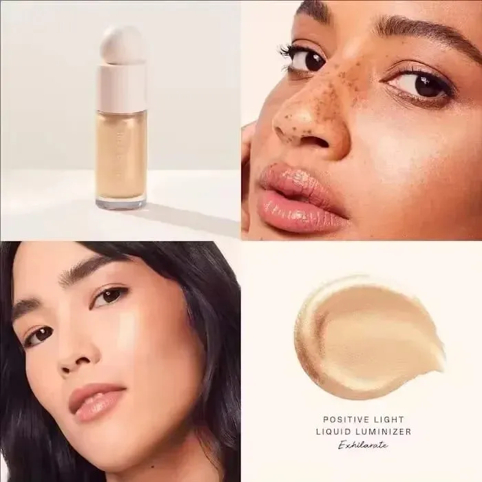 Rare Beauty Positive Light Lqiuid Luminizer Long Lasting Oil Control Αδιάβροχο μακιγιάζ Μαλακό τσίμπημα ματ ρουζ με ζωντάνια καλλυντικά — image 14