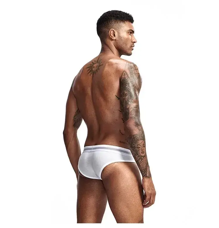 3Pcs Low Waist Men's Cotton Briefs, No‑Fly U‑Pouch Sports Underwear, Sexy Elastic Breathable Daily Underpants Male — image 11