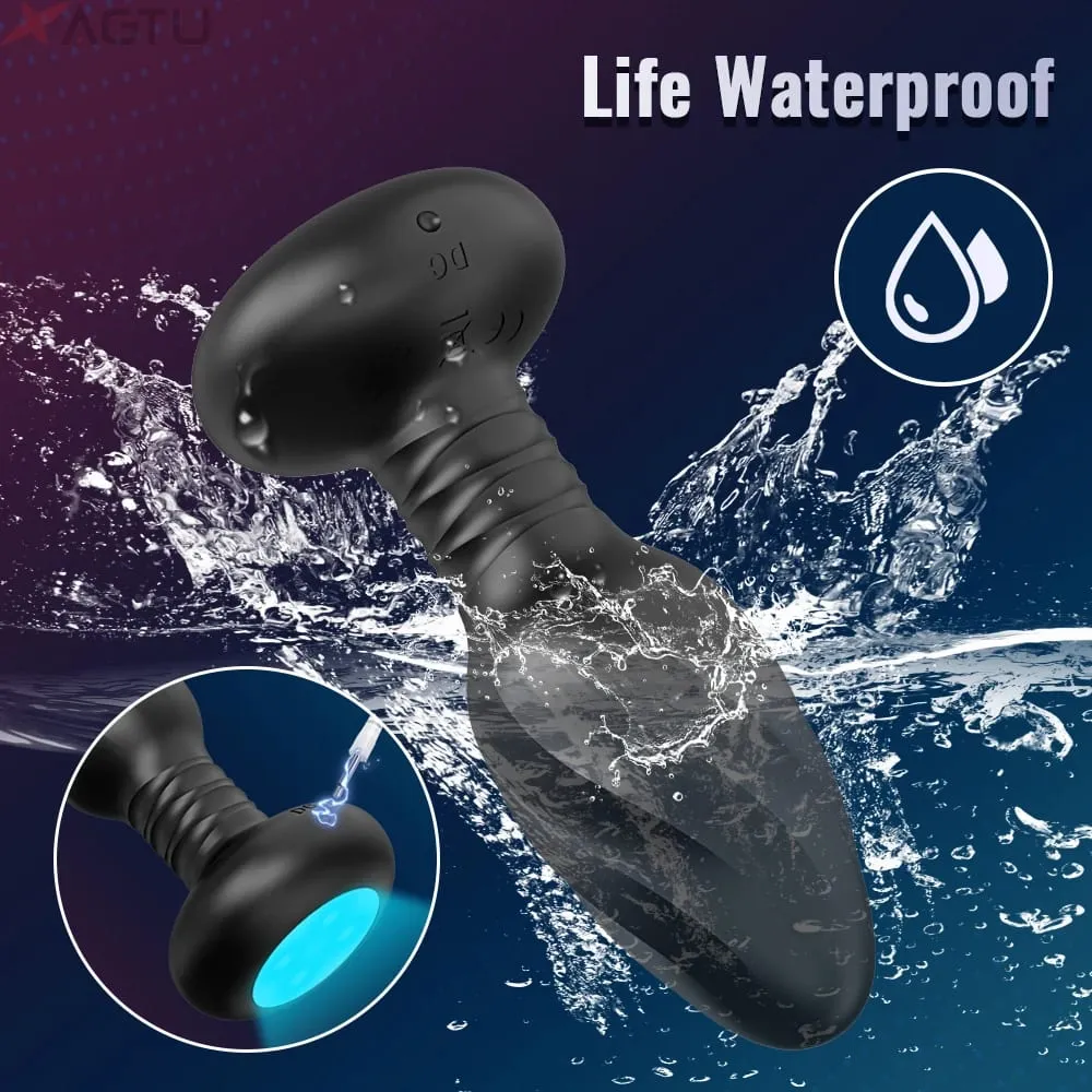 APP Control LED Rotation Vibrating Butt Plug for Women Wiggle Anal Vibrator Gay Men Anal Plug Interaction Sex Toy for Couples — image 6