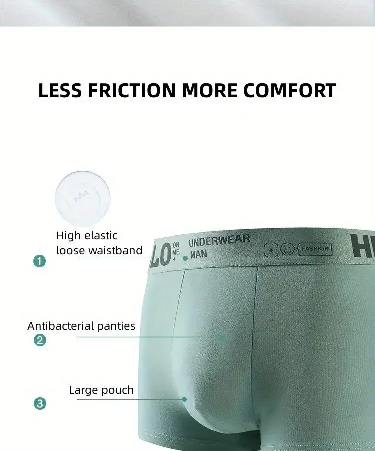 10Pcs/Set Men's Underwear High Stretch Boxer Shorts Breathable Soft Men's Shorts Comfortable Aisa Size L-4XL Men Briefs — image 9