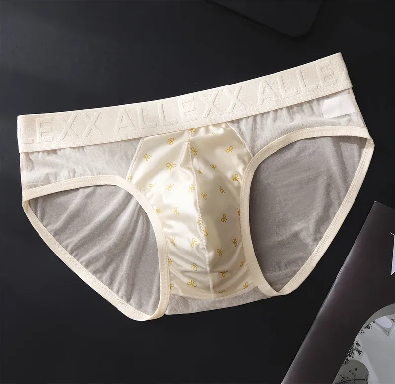Adultos 18 plus cueca malha roupa interior masculina carta cintura cuecas masculino impressão calzoncillos hombre 3d convexo saco homem lingerie novo — image 5