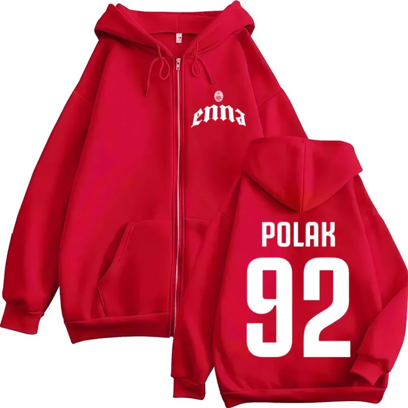 Rapper PLK Enna 2026 Tour Merch Zipper Hoodies Men's Women Clothing Fashion Zip Up Hooded Sweatshirts Jacket Coats Streetwear
