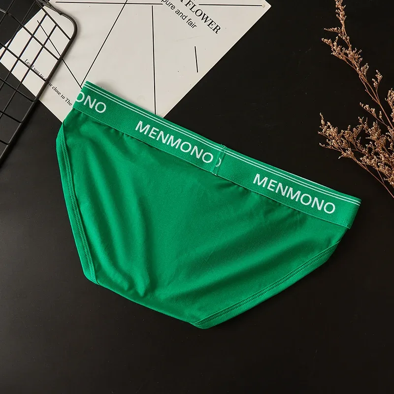 Homens maré de algodão triângulo novo sexy cintura baixa magro respirável juventude personalidade u convexo roupa interior masculina. — image 18
