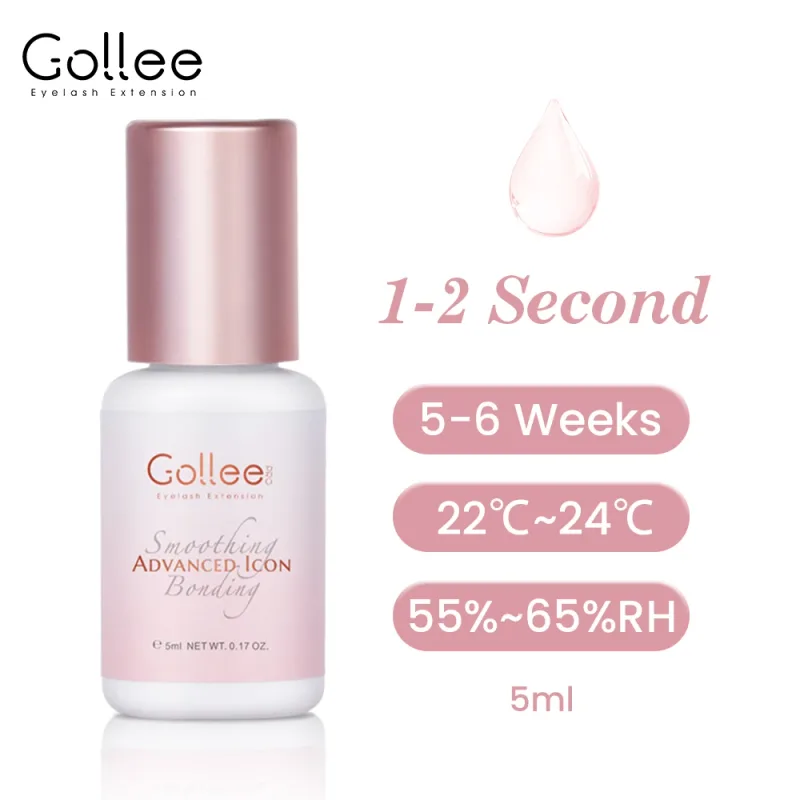 Gollee 0.5s דבק מהיר להארכת ריסים דבק ריסים מקצועי עמיד 6-8 שבועות השתלת ריסים עמיד למים Super Bonder
