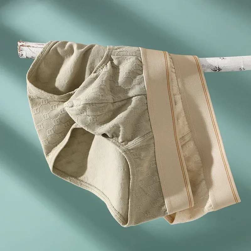 Fashion Men's Underwear Breathable and Comfy Pure Cotton Knit Briefs — image 11