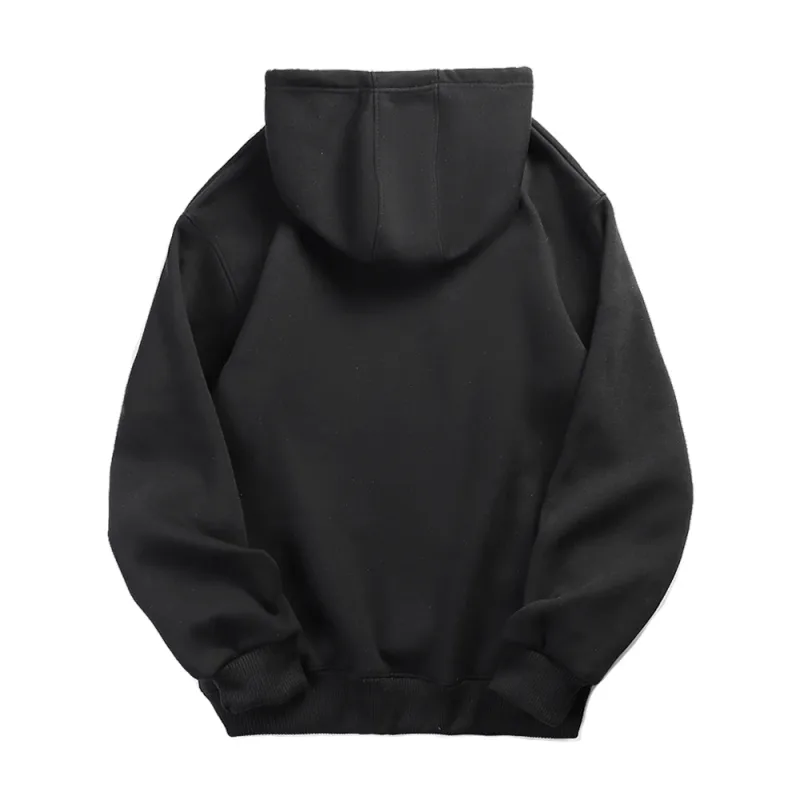 Homens Hoodies Mulheres Pulôver Primavera Outono Casual Moletom Com Capuz Cor Sólida Hoodies Oversize Moletom Preto Para Masculino — image 4