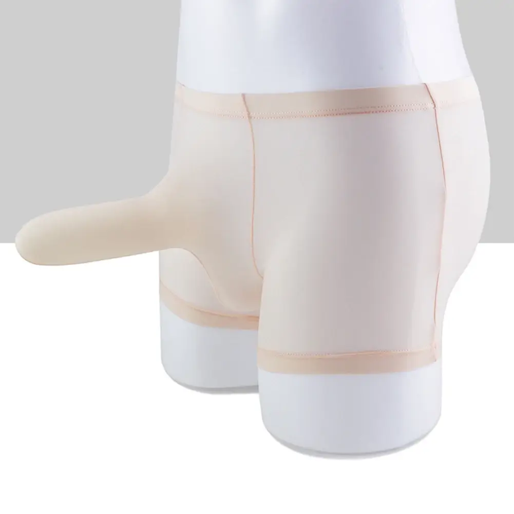 Sexy Men Underwear Elephant Nose Sheath Briefs Ice Silk Breathable Balat-friendly na Panloob na Pantalon Tukso Erotikong Kasuotang Panloob — image 1