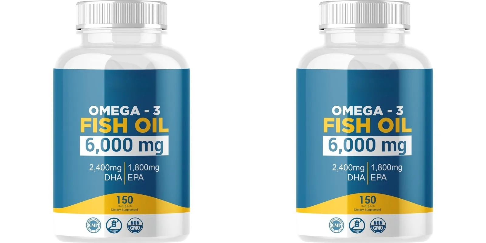 Omega 3 halolaj lágyzselé, nagy hatékonyságú EPA DHA napi étrend-kiegészítő felnőtteknek Támogatja az ízületek immunrendszerét 150 lágyzselé, nem GMO — image 8