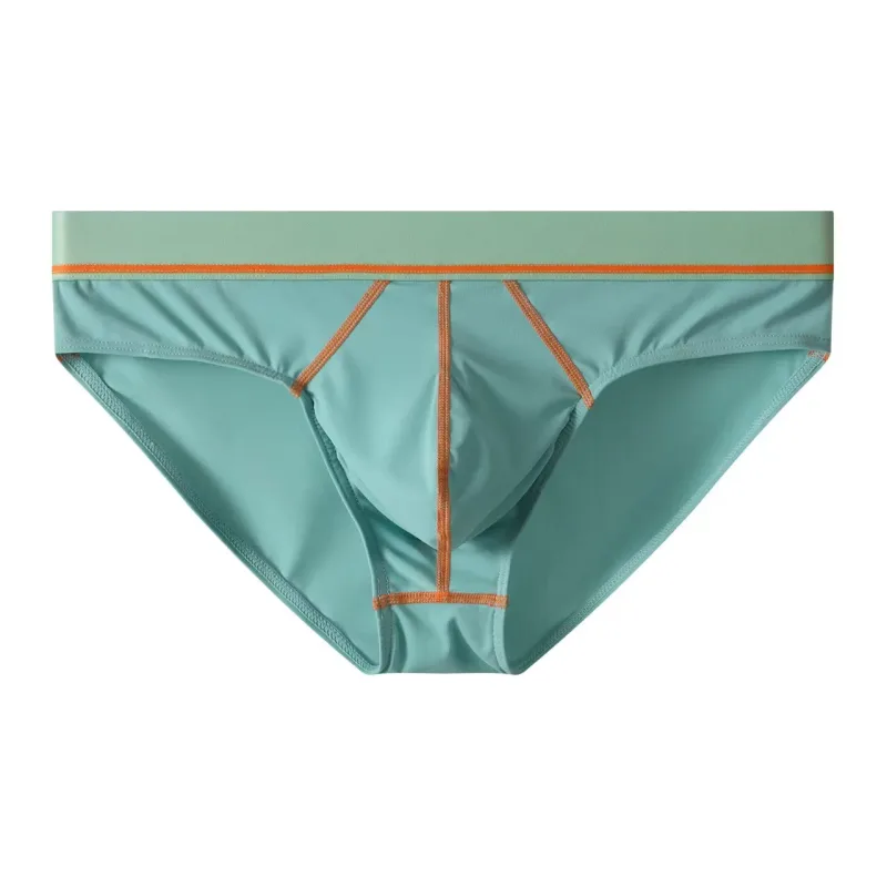 Cuecas de gelo masculinas, bolsa sensível para esportes, absorve o suor, respirável, cintura média
