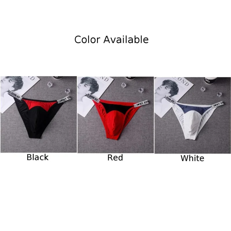 1PC Men Sexy Underwear Briefs Minimalist Sexy T-shaped Pants Low Waist Pouch Panties Breathable Thin Underpants — image 6