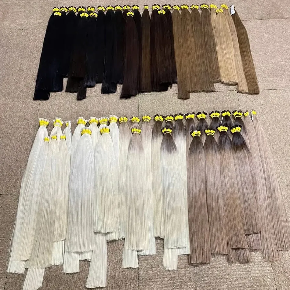 No Weft 100% Real Human Hair Extensions Remy Human Hair Bulk Μη επεξεργασμένα φυσικά μαύρα παρθένα ινδικά μαλλιά πλέξη για γυναίκες — image 4