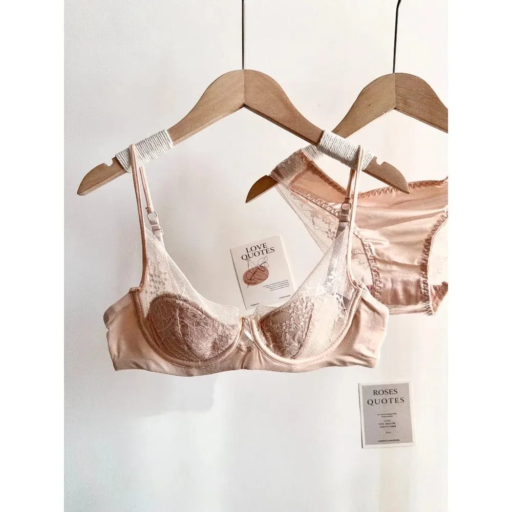 Γυναικεία Δαντελένια Εσώρουχα Μαλακά Underwire Thin Cup Push-Up Σετ εσώρουχα εσώρουχα Comfort Intimates για μικρό μπούστο S-XL καθημερινά εσώρουχα — image 6