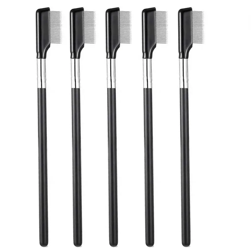 1pc Eye Brow Makeup Brush stainless steel Eyelash Comb Make Up Brushes Lashes 2 sides Grooming Beauty Cosmetic Tools multiple