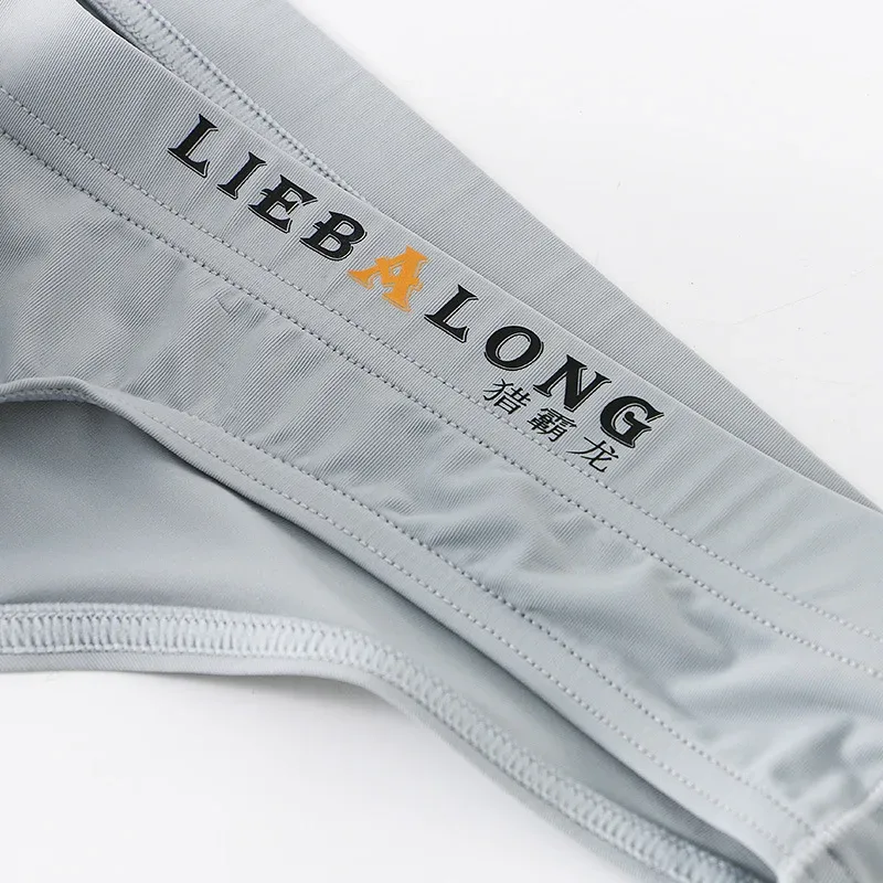 Panlalaking Briefs Bikini Sexy Underwear Men Ice Silk Penis Pouch Briefs Cuecas Calzoncillos Hombre Slip Gay Solid Lingerie ng Lalaki — image 9