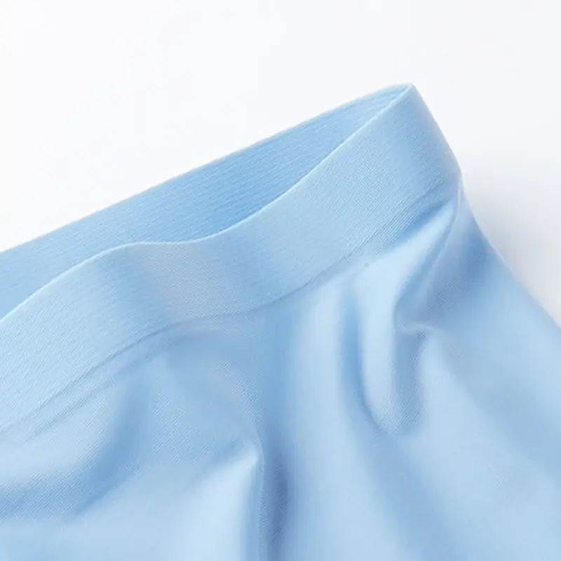 10 Pcs Panlalaking Ice Silk Sexy Seamless Ultra-manipis na Boxer Briefs Shorts Underwear Underpants Panti na Makahinga ng Lalaki — image 6