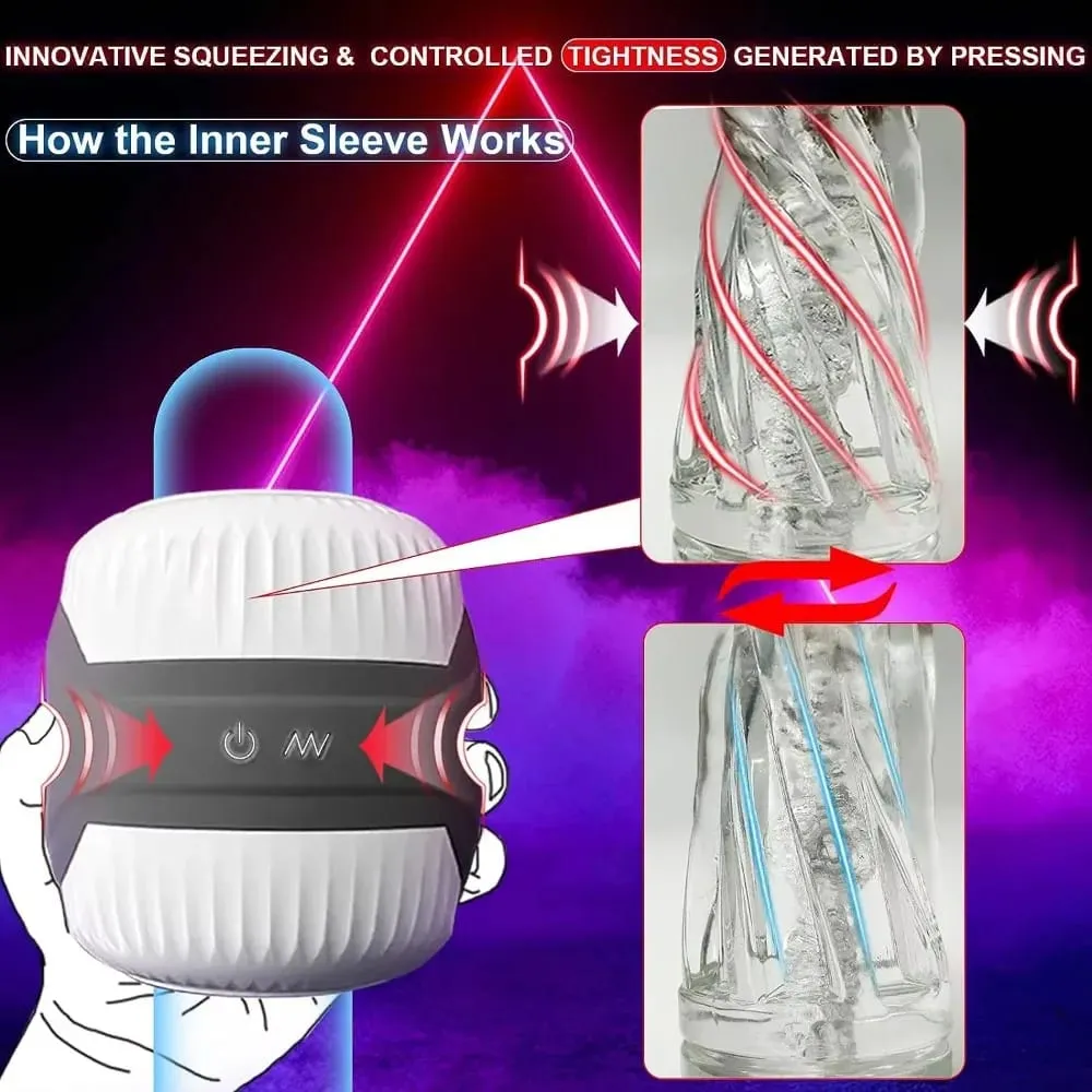 10-frequency Small Barrel Aircraft Cup Male Vibration Masturbator Set Penis Exercise Dual Motor Sex Toys