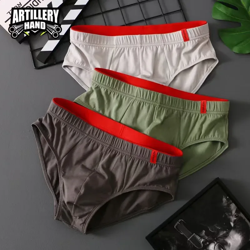 Men's ice briefs briefs Men's sensible pouch sports wicking sweat breathable mid-waist shorts 3256812597668229 — image 2