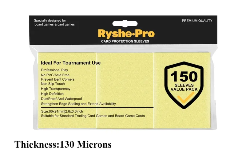 150Pcs Premium Card Sleeves 2,6"x3,6" συμβατές με κάρτες συναλλαγών τυπικού μεγέθους για MTG Pokemon TCG Baseball Card Sport Card — image 13