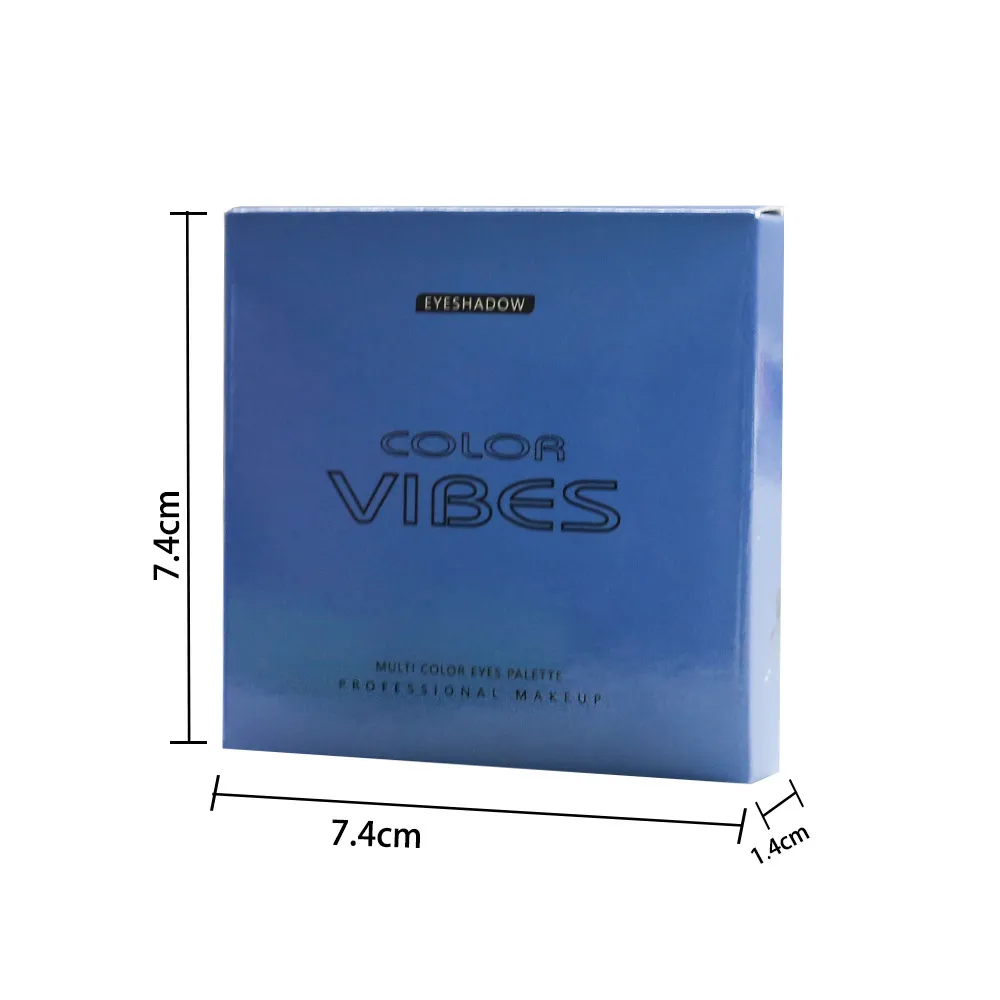 9 χρωμάτων Cool Blue Eyeshadow Palette Matte Shimmer Teal Glitter Eye Makeup Palette High Pigment for Party Stage Cosplay — image 6